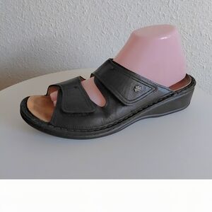 Finn Womens Comfort Jamaika Jamaica Double Strap Slip On Wedge Sandals